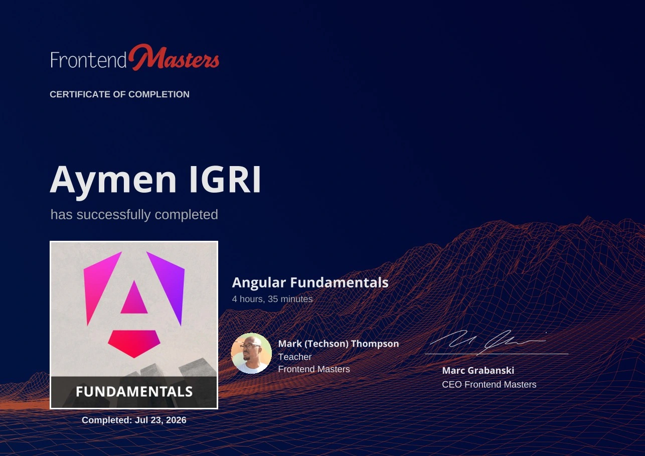 Angular Fundamentals
